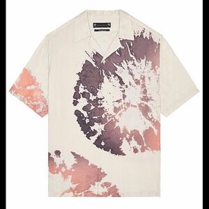 ALL SAINTS Relaxed Fit Tie-Dye Shirt